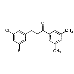 CAS#: 898750-79-3, 3-(3-Chloro-5-fluorophenyl)-1-(3,5-dimethylphenyl)-1-propanone