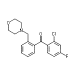 CAS 登录号：898750-89-5， (2-氯-4-氟苯基)[2-(4-吗啉基甲基)苯基]甲酮