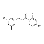 CAS 登录号：898751-08-1， 1-(4-溴-2-氟苯基)-3-(3-氯-5-氟苯基)-1-丙酮