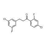 CAS 登录号：898751-20-7， 3-(3-氯-5-氟苯基)-1-(4-氯-2-氟苯基)-1-丙酮