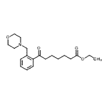 CAS 登录号：898751-57-0， 乙基7-[2-(4-吗啉基甲基)苯基]-7-氧代庚酸酯