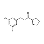 CAS#: 898751-70-7, 3-(3-Chloro-5-fluorophenyl)-1-cyclopentyl-1-propanone
