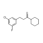 CAS#: 898751-73-0, 3-(3-Chloro-5-fluorophenyl)-1-cyclohexyl-1-propanone