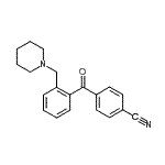 CAS#: 898751-89-8, 4-[2-(1-Piperidinylmethyl)benzoyl]benzonitrile