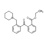 CAS 登录号：898751-92-3， 乙基2-[2-(1-哌啶基甲基)苯甲酰基]苯甲酸酯