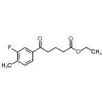 CAS#: 898752-58-4, Ethyl 5-(3-fluoro-4-methylphenyl)-5-oxopentanoate