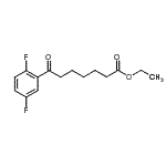 CAS 登录号：898753-20-3， 乙基7-(2,5-二氟苯基)-7-氧代庚酸酯