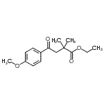 CAS 登录号：898753-56-5， 乙基4-(4-甲氧基苯基)-2,2-二甲基-4-氧代丁酸酯