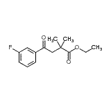 CAS 登录号：898753-65-6， 乙基4-(3-氟苯基)-2,2-二甲基-4-氧代丁酸酯
