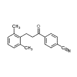 CAS#: 898754-46-6, 4-[3-(2,6-Dimethylphenyl)propanoyl]benzonitrile