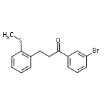 CAS#: 898754-54-6, 1-(3-Bromophenyl)-3-[2-(methylsulfanyl)phenyl]-1-propanone