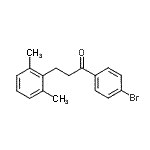 CAS 登录号：898754-67-1， 1-(4-溴苯基)-3-(2,6-二甲基苯基)-1-丙酮