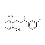 CAS 登录号：898754-70-6， 1-(3-氯苯基)-3-(2,6-二甲基苯基)-1-丙酮