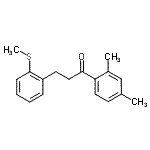 CAS 登录号：898754-75-1， 1-(2,4-二甲基苯基)-3-[2-(甲硫基)苯基]-1-丙酮