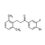 CAS#: 898754-94-4, 1-(4-Bromo-3-fluorophenyl)-3-(2,6-dimethylphenyl)-1-propanone