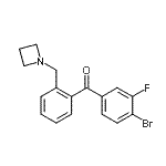 CAS#: 898754-97-7, [2-(1-Azetidinylmethyl)phenyl](4-bromo-3-fluorophenyl)methanone