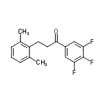 CAS 登录号：898755-34-5， 3-(2,6-二甲基苯基)-1-(3,4,5-三氟苯基)-1-丙酮