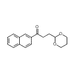 CAS 登录号：898756-35-9， 3-(1,3-二恶烷-2-基)-1-(2-萘基)-1-丙酮