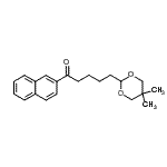 CAS 登录号：898756-41-7， 5-(5,5-二甲基-1,3-二恶烷-2-基)-1-(2-萘基)-1-戊酮