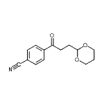 CAS#: 898756-72-4, 4-[3-(1,3-Dioxan-2-yl)propanoyl]benzonitrile