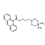 CAS 登录号：898757-53-4， 1-(9-蒽基)-5-(5,5-二甲基-1,3-二恶烷-2-基)-1-戊酮