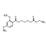 CAS 登录号：898758-20-8， 乙基7-(2,4-二甲氧基苯基)-7-氧代庚酸酯