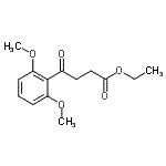 CAS 登录号：898758-41-3， 乙基4-(2,6-二甲氧基苯基)-4-氧代丁酸酯