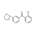 CAS#: 898759-25-6, (2-Chlorophenyl)[3-(1,3-dioxolan-2-yl)phenyl]methanone