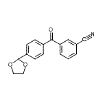 CAS 登录号：898759-94-9， 3-[4-(1,3-二氧戊环-2-基)苯甲酰基]苯甲腈