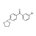 CAS 登录号：898760-06-0， (3-溴苯基)[4-(1,3-二氧戊环-2-基)苯基]甲酮