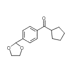 CAS#: 898760-88-8, Cyclopentyl[4-(1,3-dioxolan-2-yl)phenyl]methanone