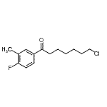 CAS#: 898761-10-9, 7-Chloro-1-(4-fluoro-3-methylphenyl)-1-heptanone