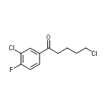 CAS#: 898761-15-4, 5-Chloro-1-(3-chloro-4-fluorophenyl)-1-pentanone