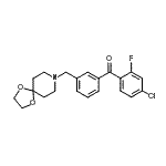 CAS#: 898762-16-8, (4-Chloro-2-fluorophenyl)[3-(1,4-dioxa-8-azaspiro[4.5]dec-8-ylmethyl)phenyl]methanone