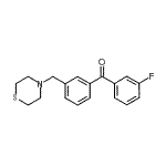 CAS#: 898763-07-0, (3-Fluorophenyl)[3-(4-thiomorpholinylmethyl)phenyl]methanone
