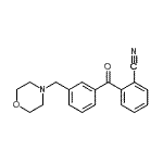 CAS 登录号：898765-11-2， 2-[3-(4-吗啉基甲基)苯甲酰基]苯甲腈