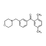 CAS 登录号：898765-59-8， (2,5-二甲基苯基)[3-(4-吗啉基甲基)苯基]甲酮