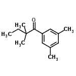CAS 登录号：898765-66-7， 1-(3,5-二甲基苯基)-2,2-二甲基-1-丁酮
