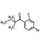 CAS#: 898765-84-9, 1-(4-Bromo-2-fluorophenyl)-2,2-dimethyl-1-butanone