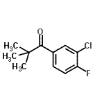 CAS 登录号：898766-33-1， 1-(3-氯-4-氟苯基)-2,2-二甲基-1-丙酮
