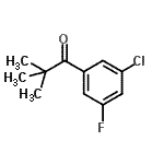 CAS#: 898766-48-8, 1-(3-Chloro-5-fluorophenyl)-2,2-dimethyl-1-propanone