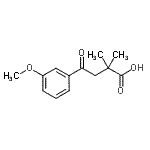 CAS#: 898766-61-5, 4-(3-Methoxyphenyl)-2,2-dimethyl-4-oxobutanoic acid