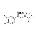 CAS 登录号：898766-66-0， 4-(3,4-二氟苯基)-2,2-二甲基-4-氧代丁酸