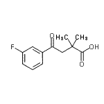 CAS 登录号：898766-70-6， 4-(3-氟苯基)-2,2-二甲基-4-氧代丁酸