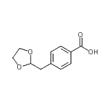 CAS 登录号：898767-03-8， 4-(1,3-二氧戊环-2-基甲基)苯甲酸