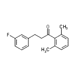 CAS 登录号：898767-14-1， 1-(2,6-二甲基苯基)-3-(3-氟苯基)-1-丙酮