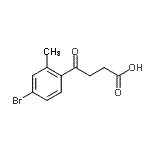 CAS 登录号：898767-28-7， 4-(4-溴-2-甲基苯基)-4-氧代丁酸