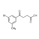 CAS#: 898767-43-6, 4-(3-Bromo-5-methylphenyl)-4-oxobutanoic acid