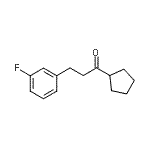 CAS 登录号：898767-81-2， 1-环戊基-3-(3-氟苯基)-1-丙酮