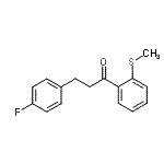 CAS 登录号：898768-08-6， 3-(4-氟苯基)-1-[2-(甲硫基)苯基]-1-丙酮